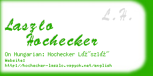 laszlo hochecker business card